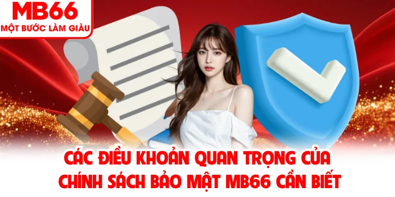 Các điều khoản quan trọng của chính sách bảo mật MB66 cần biết Các điều khoản quan trọng của chính sách bảo mật MB66 cần biết