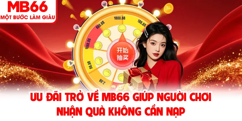 Ưu đãi trở về MB66 giúp người chơi nhận quà không cần nạp Ưu đãi trở về MB66 giúp người chơi nhận quà không cần nạp